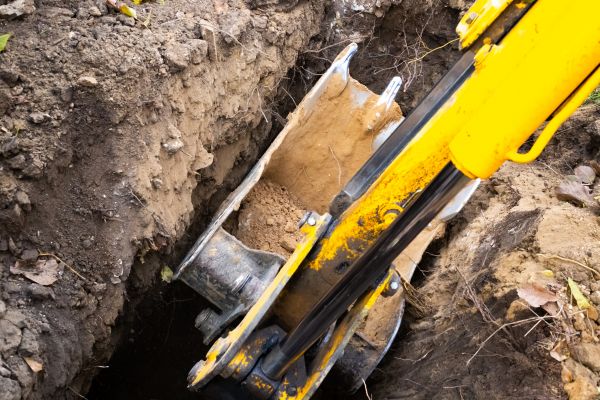 Downspout Trenching in Duluth